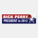Search for rick perry 2012 bumper stickers Election