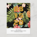 Search for tropical floral save the dates Typography