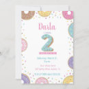 Search for two sweet donut birthday invitations Doughnut party