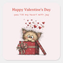 Search for cartoon hearts stickers Kitten