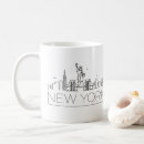 Search for new york city big apple mugs Silhouette