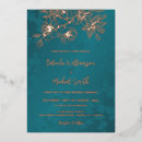 Search for teal and copper wedding invitations Modern