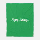 Search for holiday blankets Green