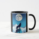 Search for full moon wolf mugs Howling at the moon