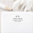 Search for white monogram return address labels Professional