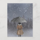 Search for snowfall postcards Girl
