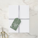 Search for green gift tags Typography
