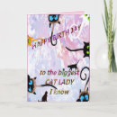 Search for cat lady birthday cards Cats