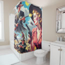 Search for vintage western shower curtains Cowgirl
