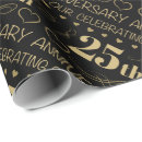 Search for 25th anniversary wrapping paper Elegant