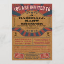 Search for vintage baseball invitations Shower