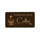 Search for coffee mugs return address labels Cafe