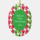 Search for red and green christmas tree decorations Cute