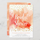 Search for confetti bridal shower invitations Gold foil