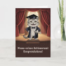 Search for cat graduate cards Cartoon