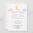 Search for star gender reveal invitations Celestial
