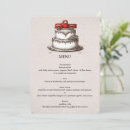 Search for retro wedding menus Reception