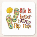 Search for flip flop coasters Beach