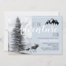 Search for moose baby shower invitations Woodland