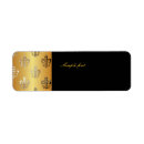 Search for fleur de lis return address labels Gold