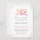 Search for gold confetti bridal shower invitations Watercolor