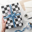 Search for black and white check wrapping paper Birthday