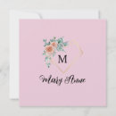Search for monogram hearts cards Floral
