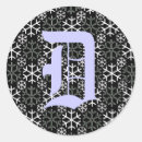 Search for monogram letter d stickers Black