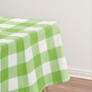 Search for green and white gingham tablecloths Chequered