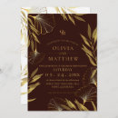 Search for gold leaf wedding invitations Leaves
