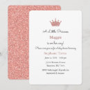 Search for gold princess baby shower invitations Princess on the way