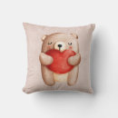 Search for teddy bear cushions Watercolor