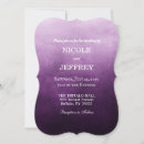 Search for purple ombre wedding invitations Elegant