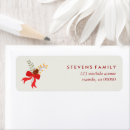 Search for holly and pine return address labels Modern