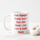 Search for broken love mugs Red