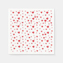 Search for red heart napkins Cocktail