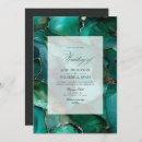 Search for green marble invitations Emerald green and gold