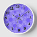 Search for lilac purple clocks Blue