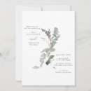 Search for lavender flower wedding invitations Botanical