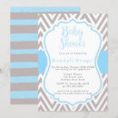 Search for blue and grey baby shower invitations For kids