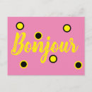 Search for bonjour postcards Pink