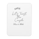 Search for make a toast magnets Calligraphy typography elegant romantic