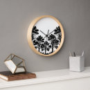 Search for silhouettes in clocks Black and white