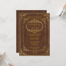 Search for barnwood wedding invitations Gold