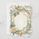Search for floral frame wedding invitations Rose