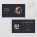 Search for moon business cards Qr code