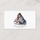 Search for read book business cards Illustration