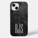 Search for black leather iphone cases Initials