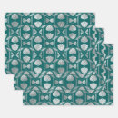 Search for teal and silver wrapping paper Geometric