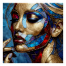 Search for abstract woman art posters Face